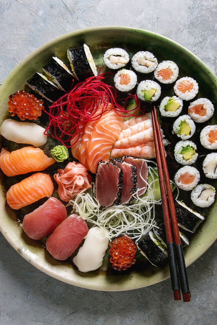 Sushi in a bowl